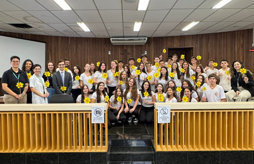 Comarca de Laranjeiras do Sul promove ação de conscientização sobre o combate ao abuso infantojuvenil